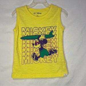 Gap|Disney Yellow Mickey Mouse Tank Top